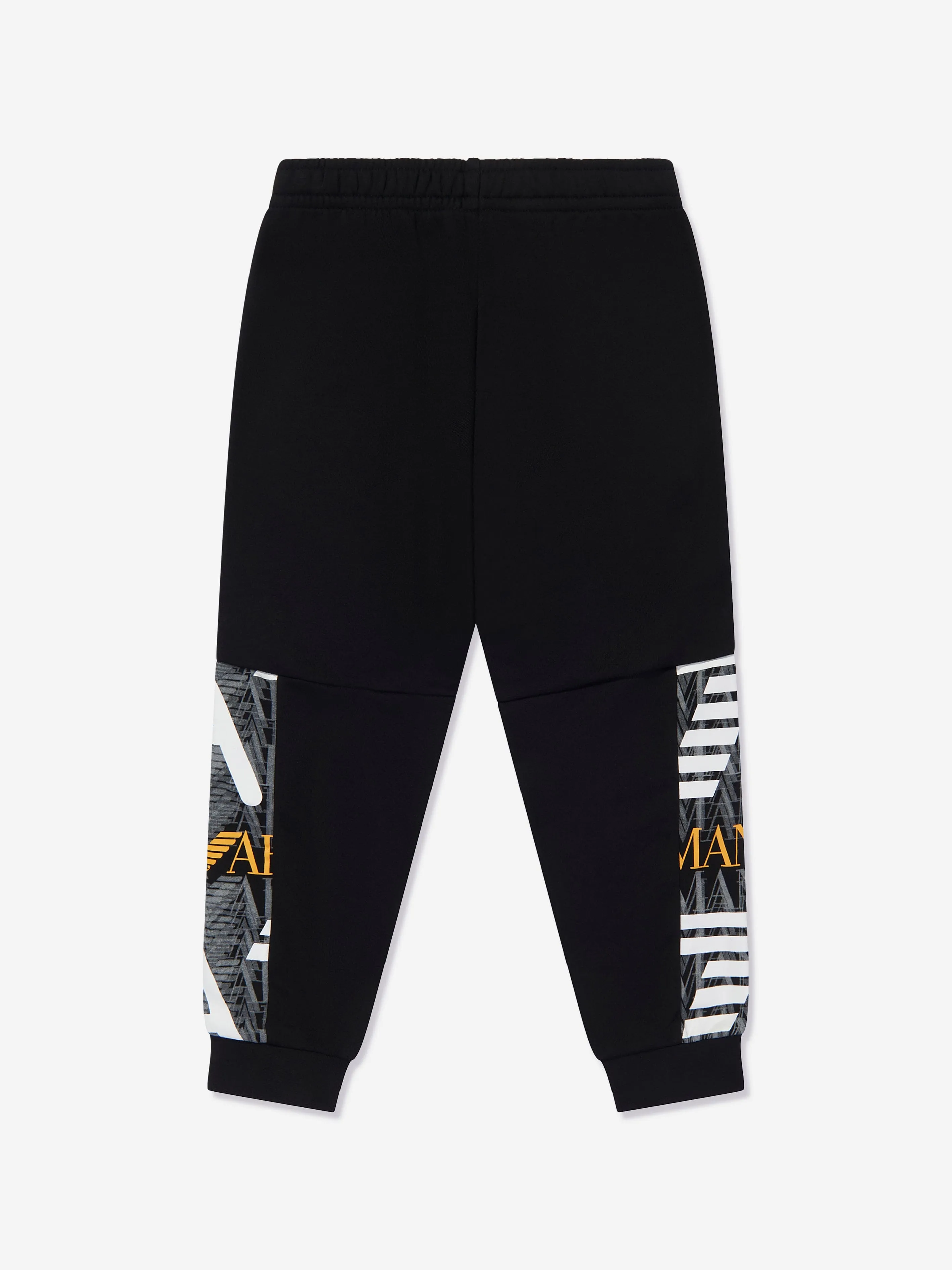 EA7 Emporio Armani Boys Graphic Side Joggers in Black