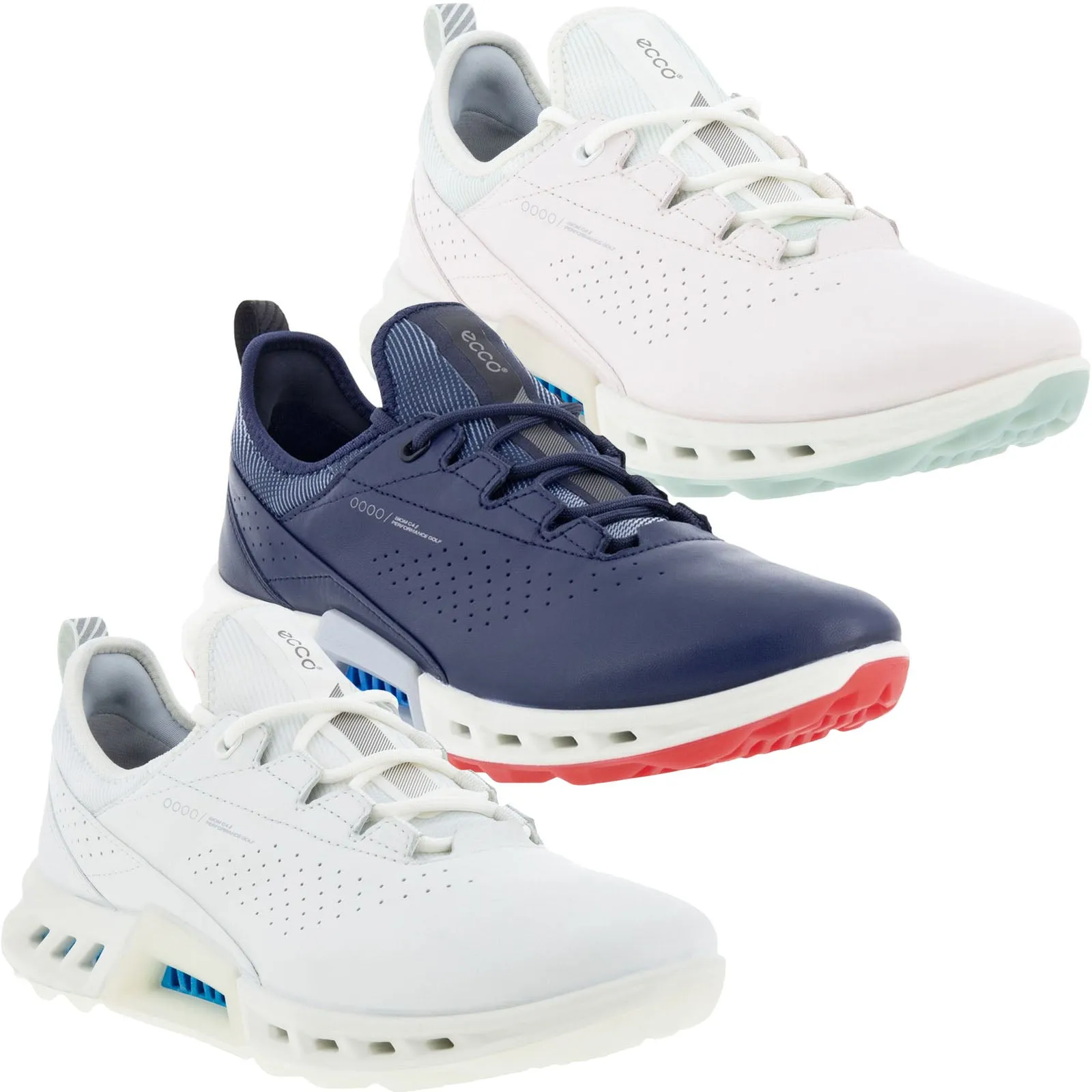 ECCO Womens Biom C4 Leather GORE-TEX Golf Shoes