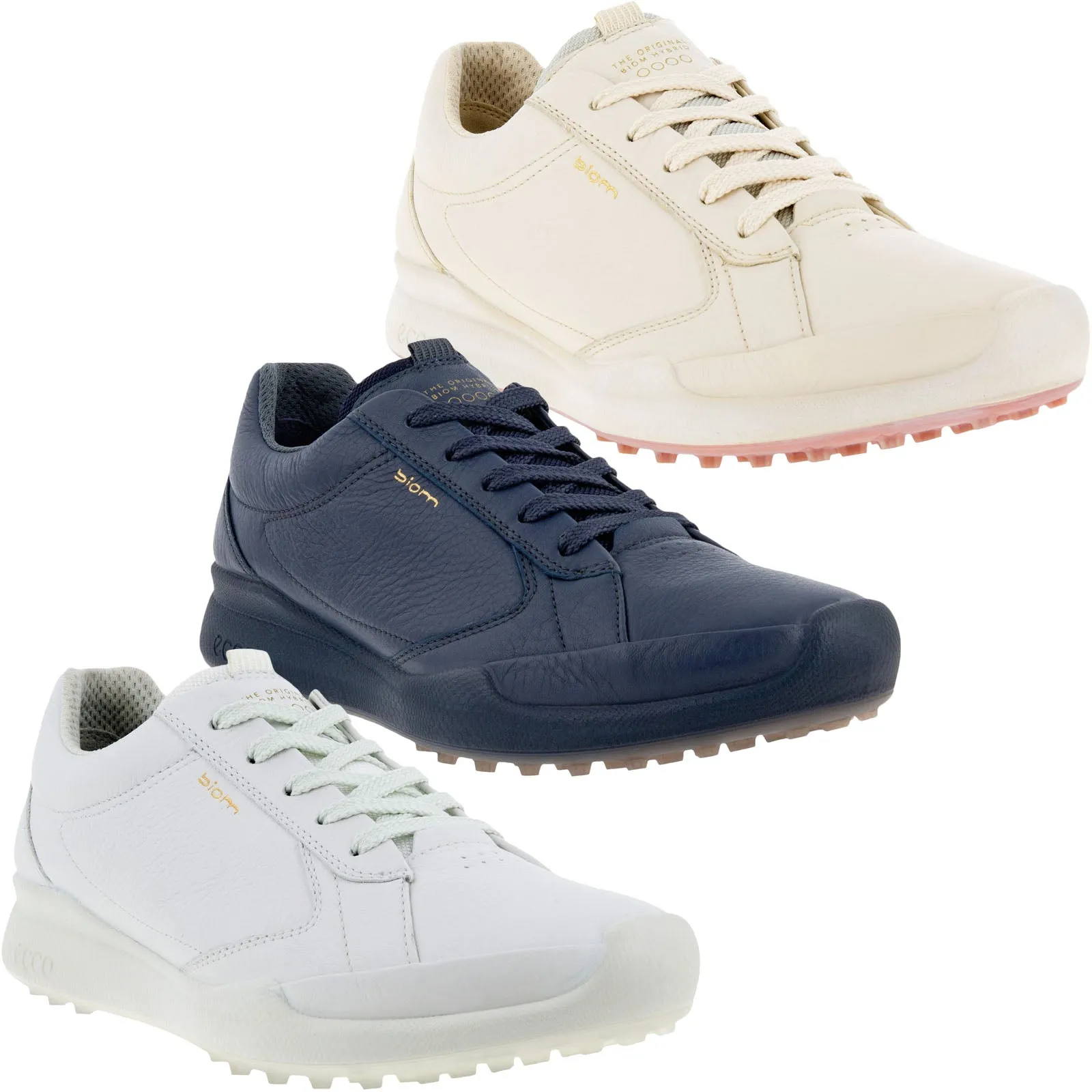 ECCO Womens Biom Hybrid Leather HYDROMAX Golf Shoes