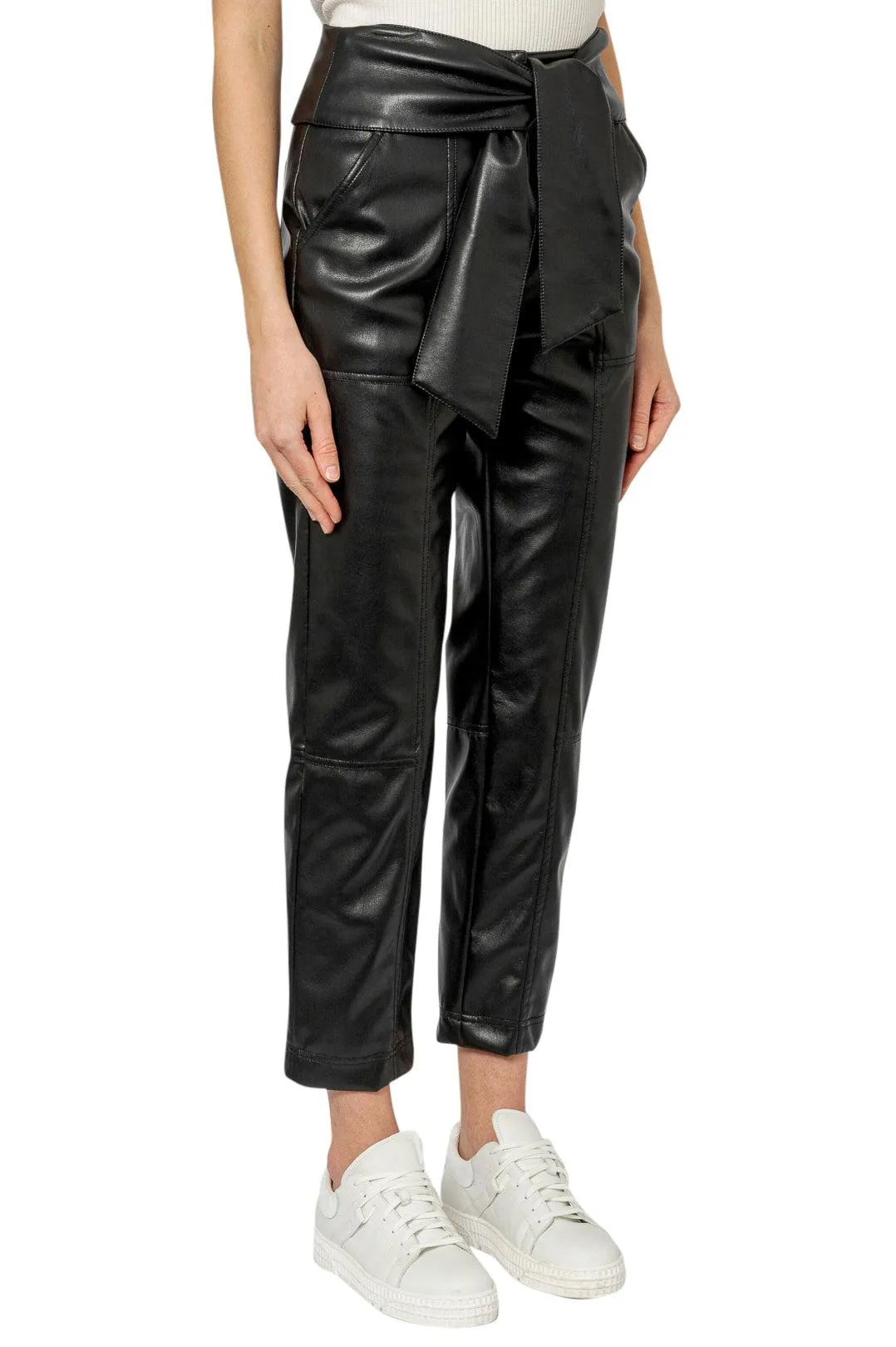 Eco-leather trousers