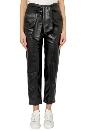 Eco-leather trousers