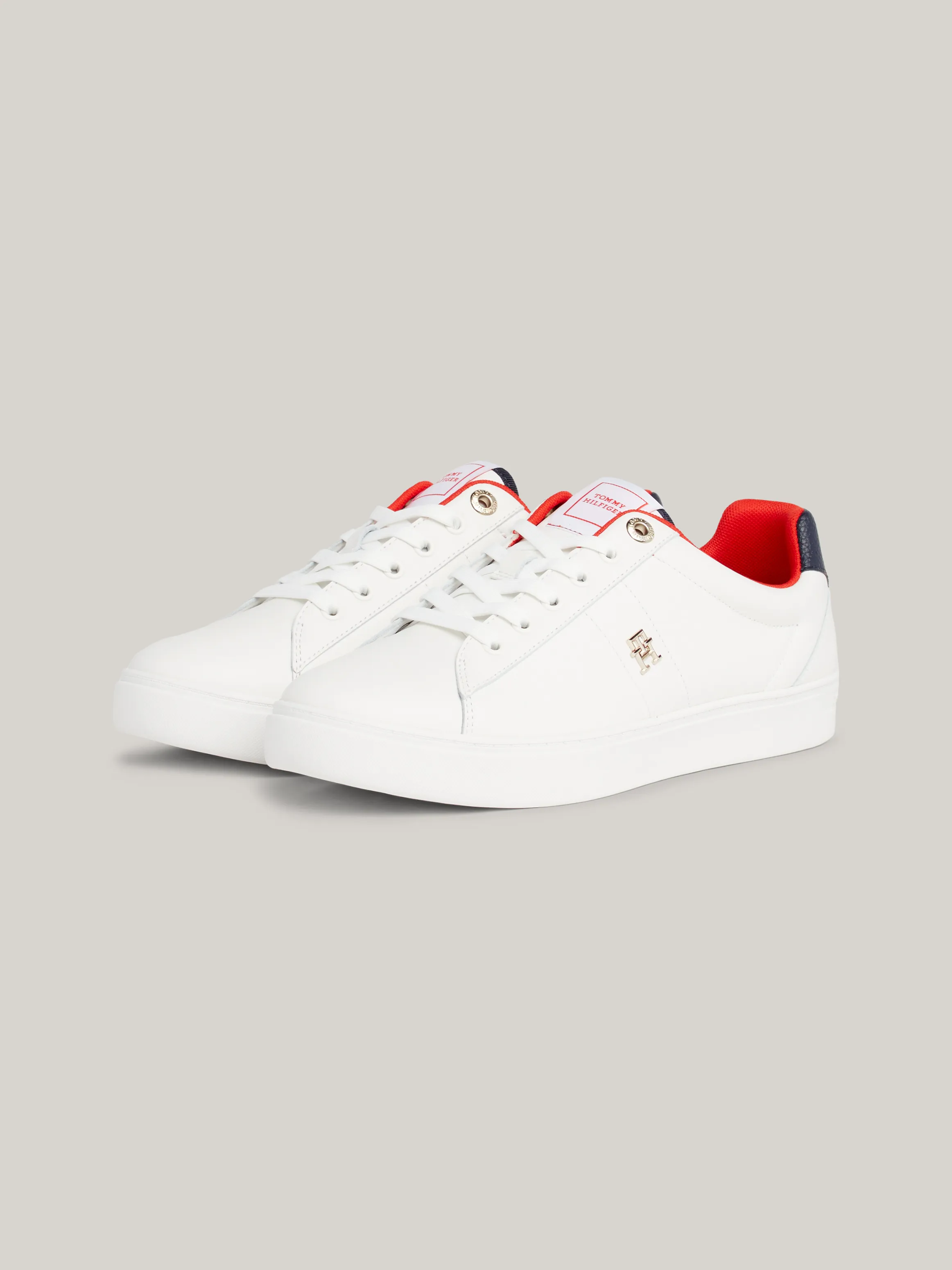 Elevated Leather Court Trainers | Sneakers | Tommy Hilfiger