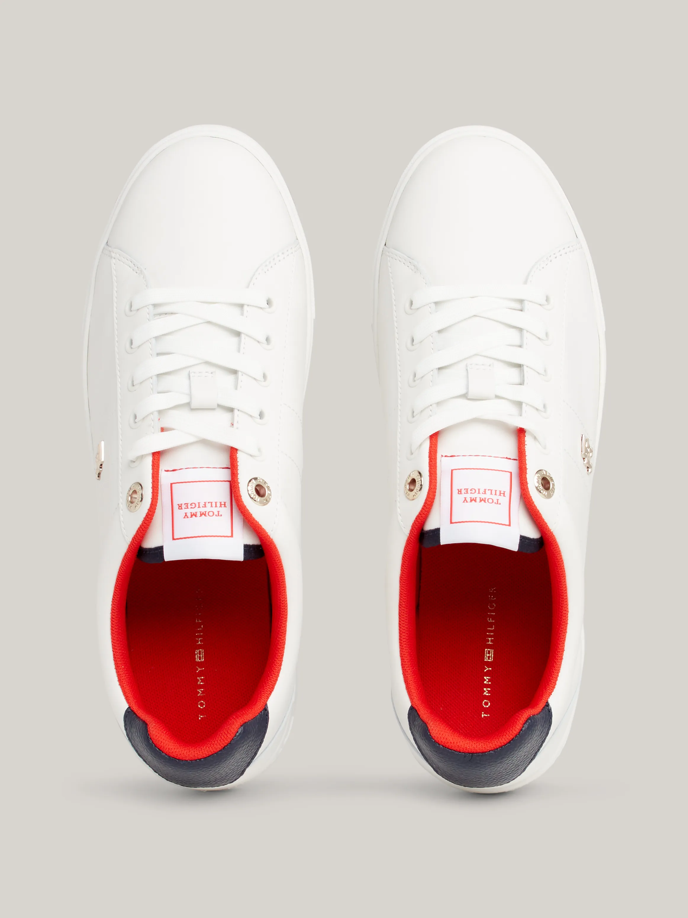 Elevated Leather Court Trainers | Sneakers | Tommy Hilfiger