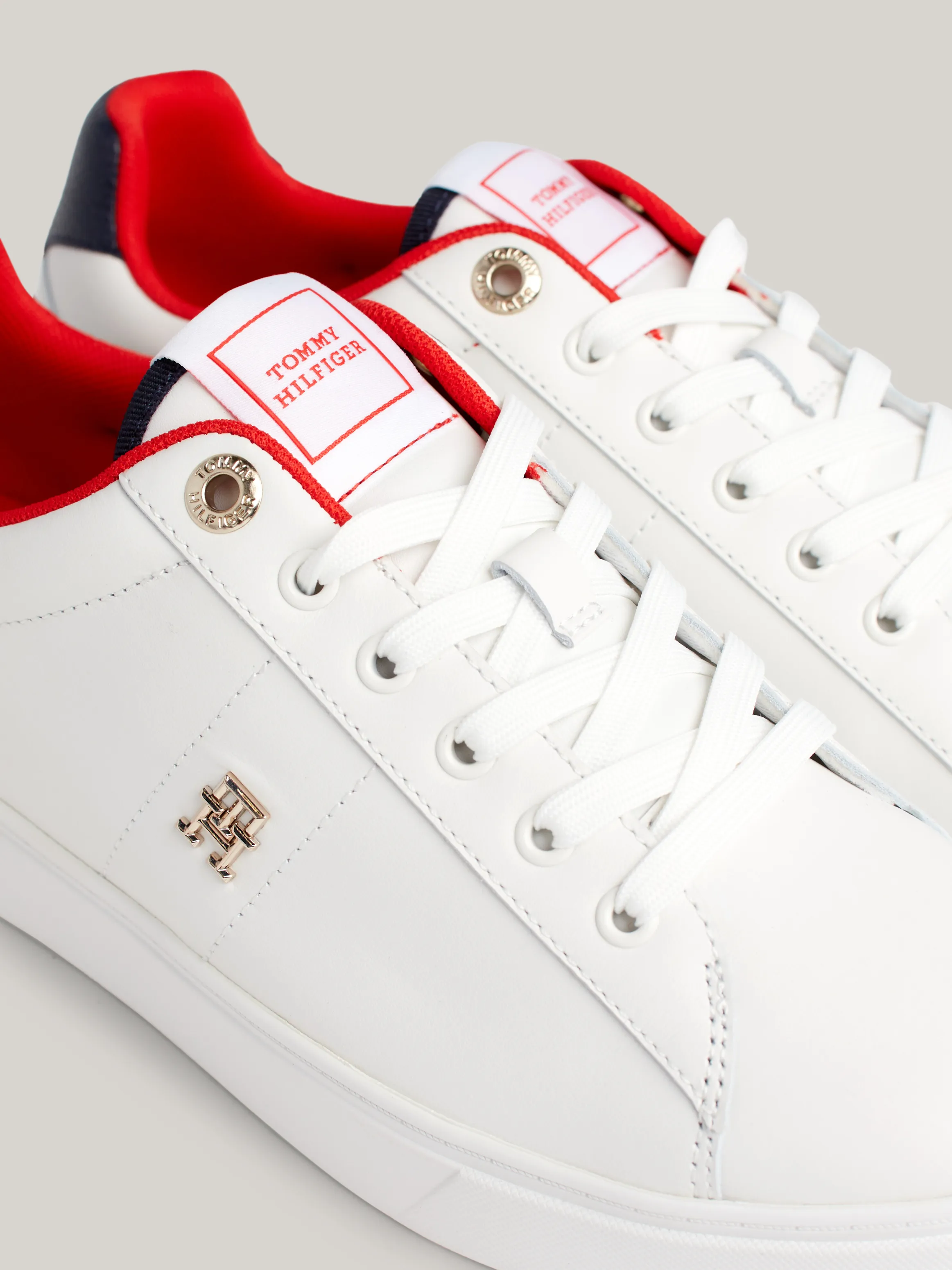 Elevated Leather Court Trainers | Sneakers | Tommy Hilfiger