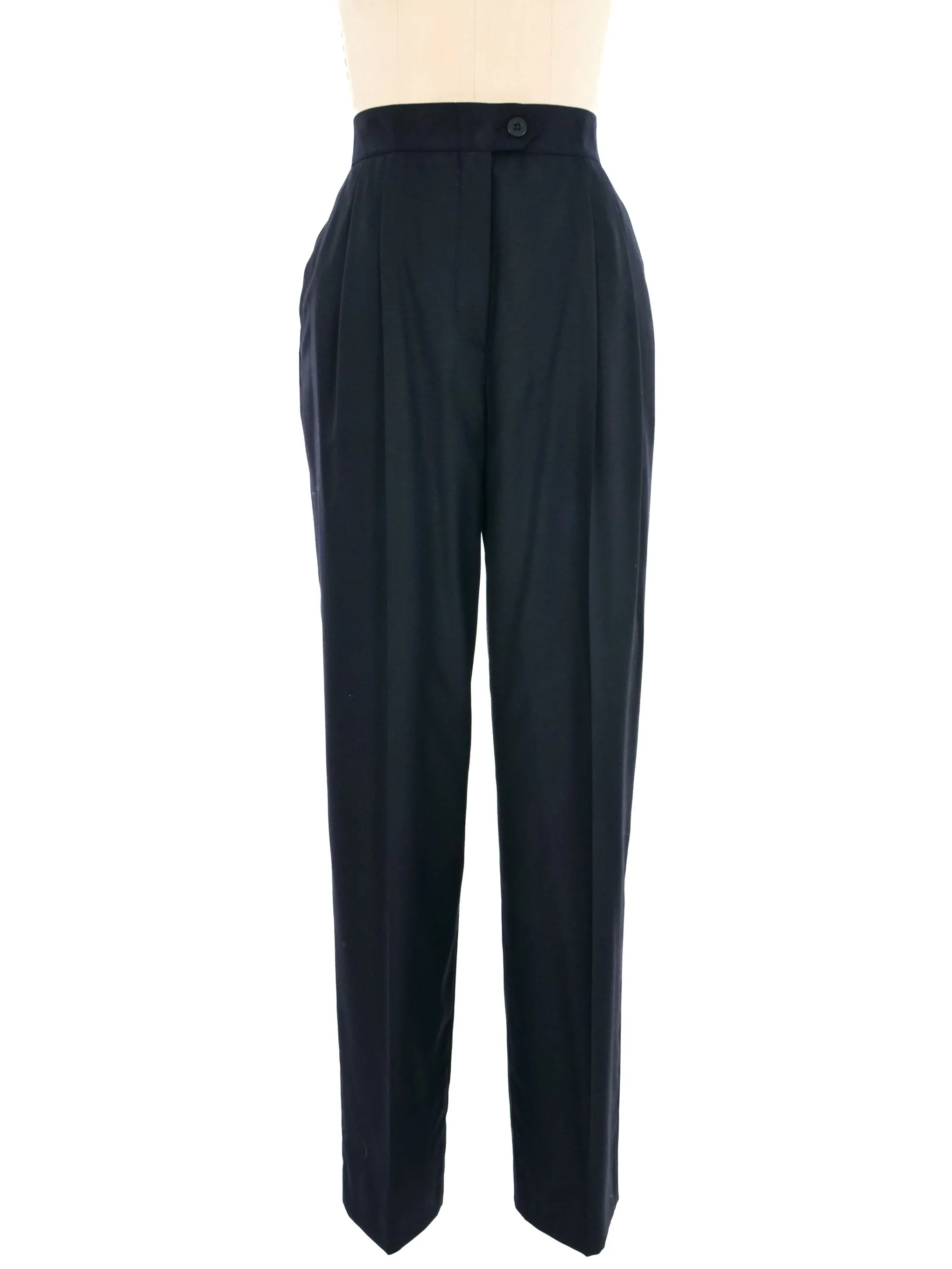 Escada Black High Waisted Trousers