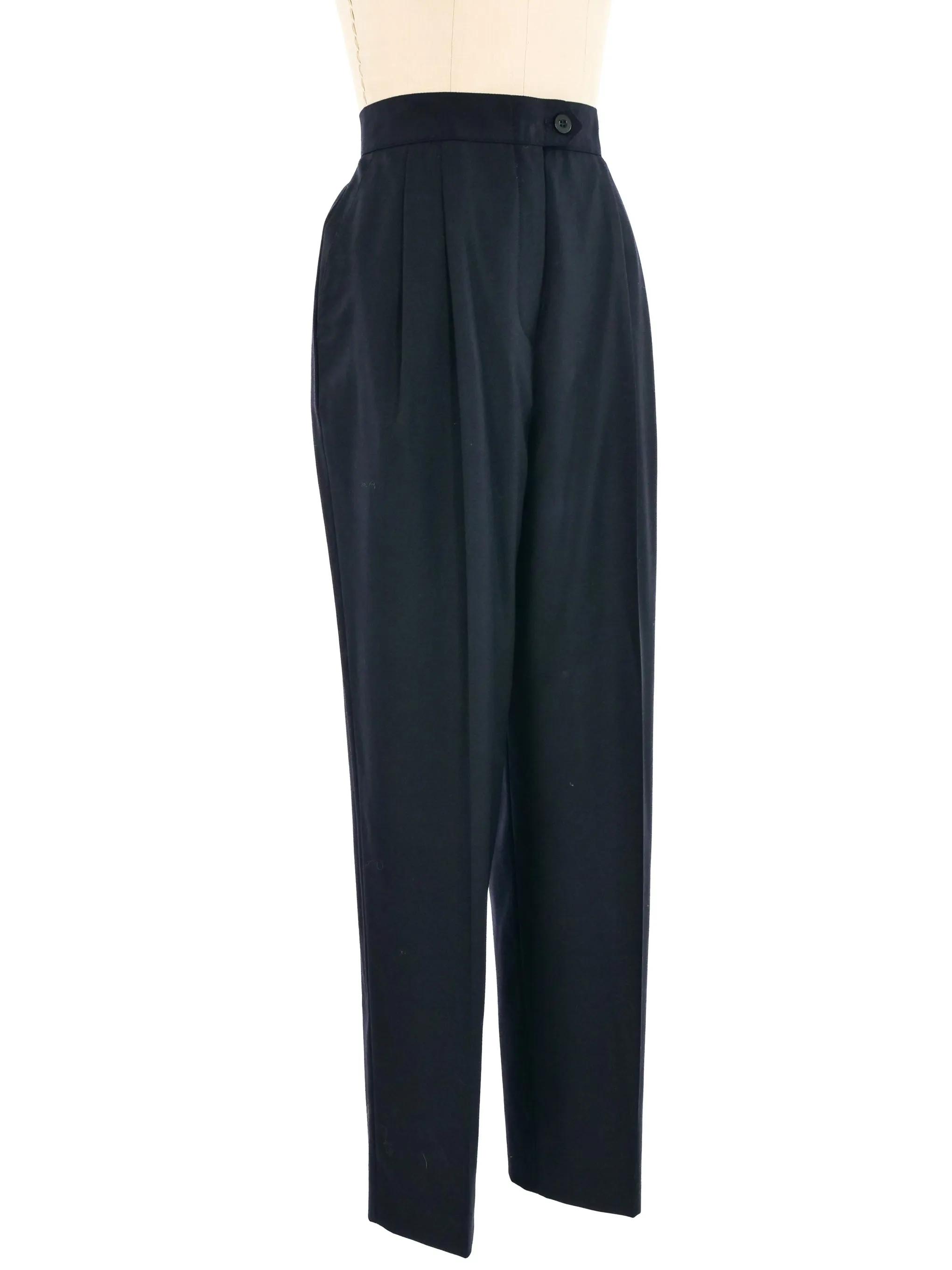 Escada Black High Waisted Trousers