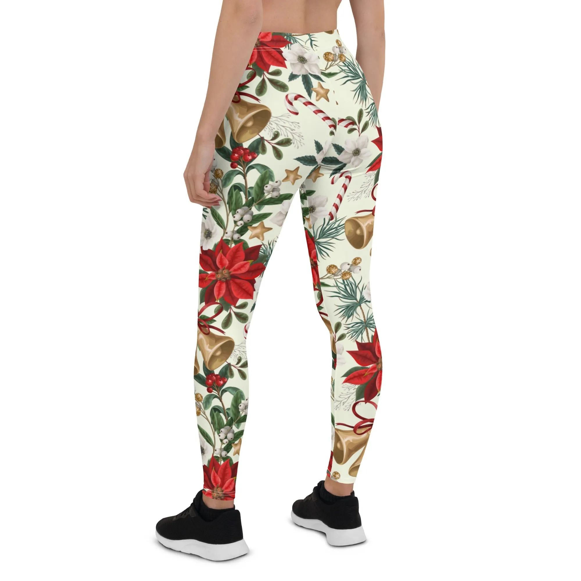 Festive Floral Delight Leggings