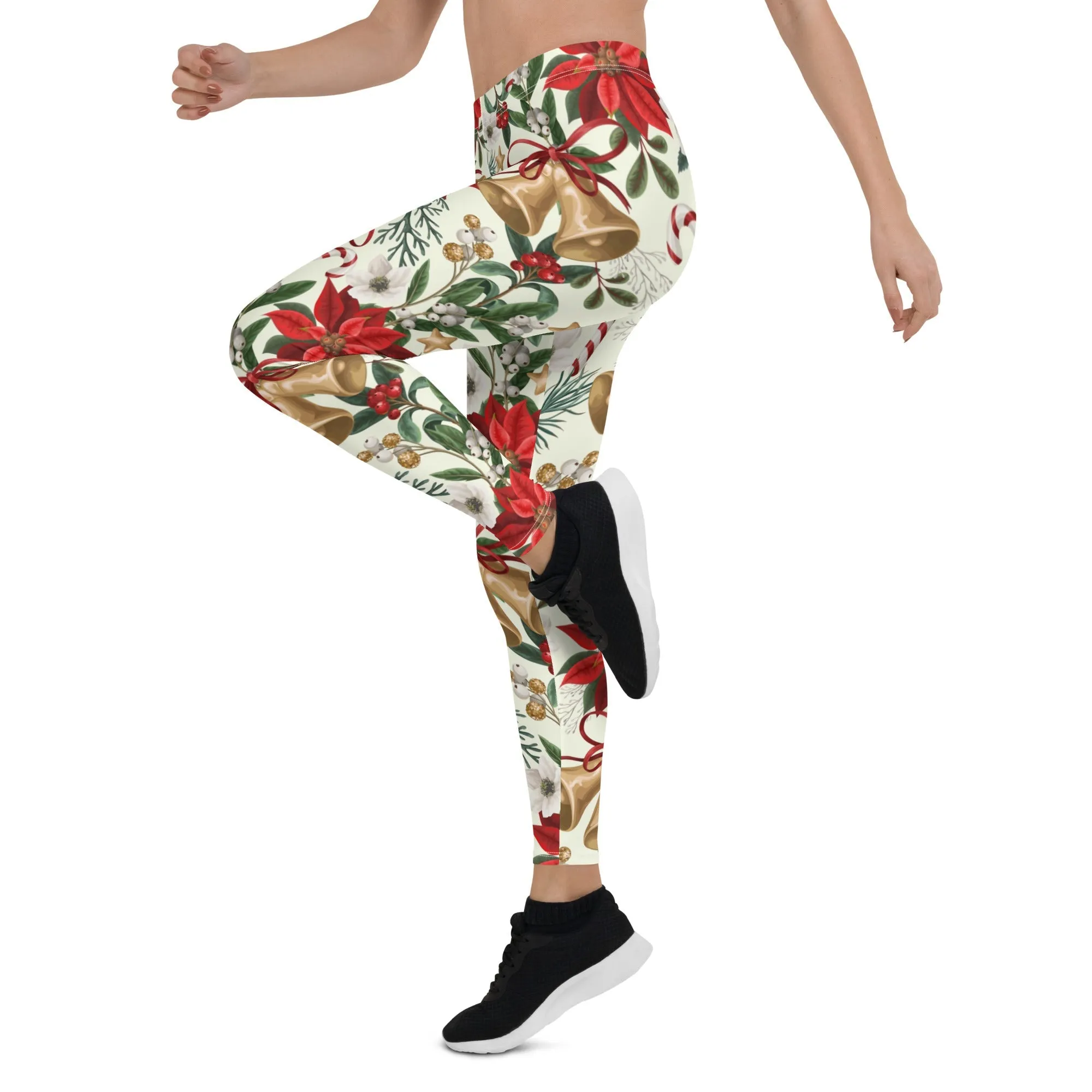 Festive Floral Delight Leggings