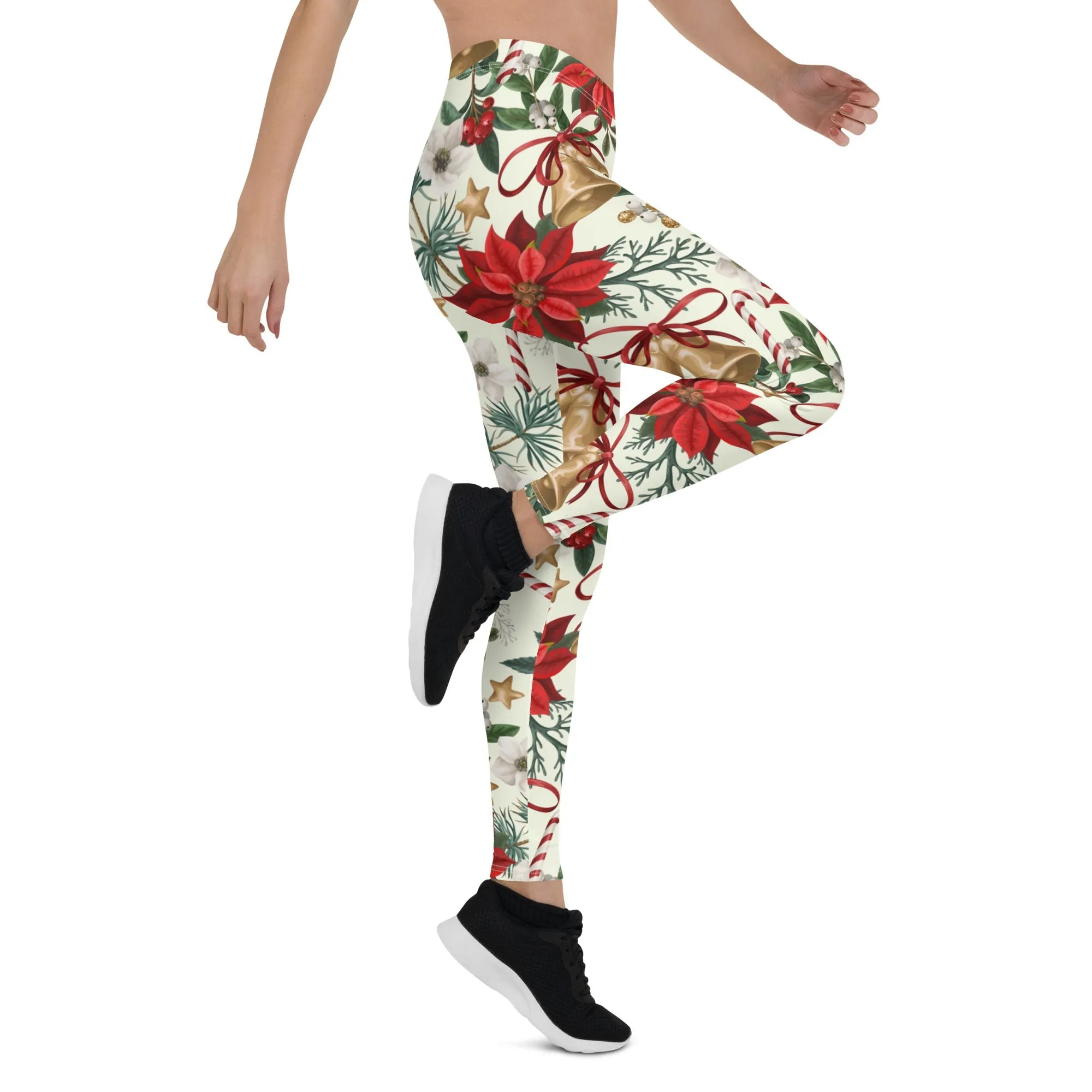 Festive Floral Delight Leggings