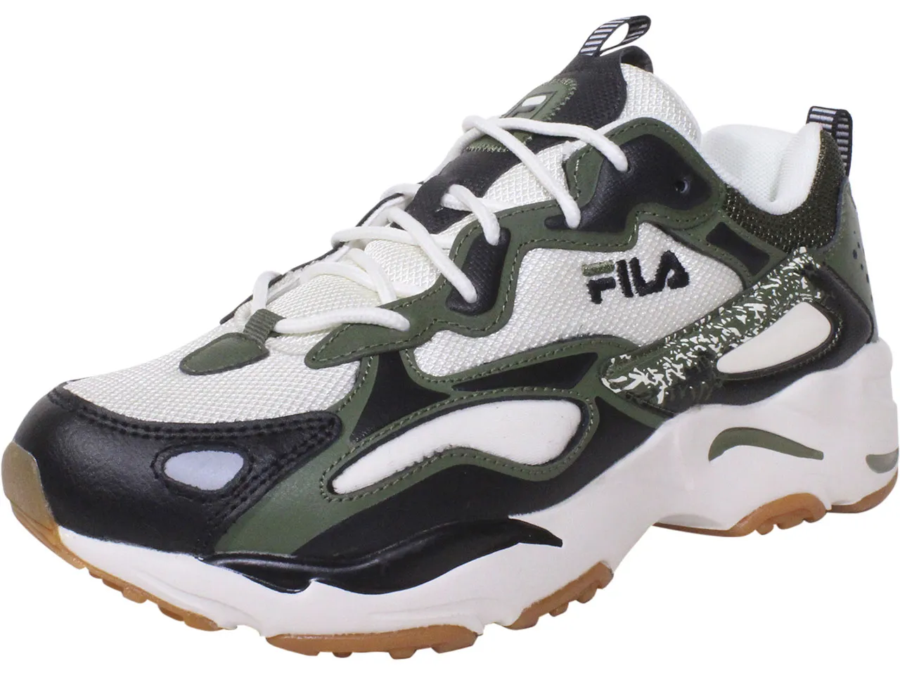 Fila Men's Ray-Tracer-2-NXT Sneakers Chive/MMLO/Gum Sz: 10 1RM01231