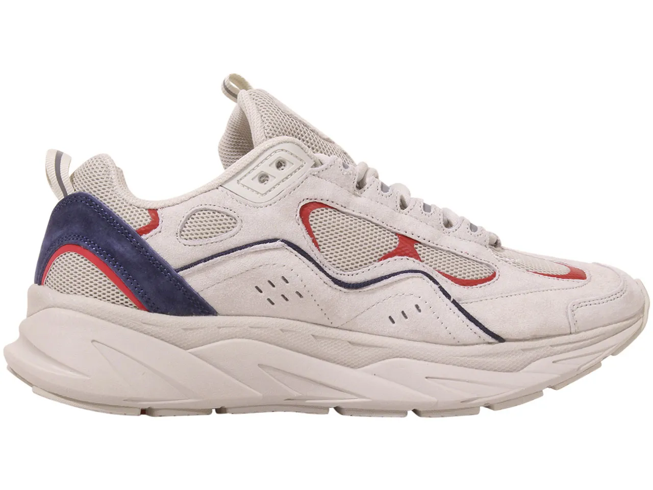 Fila Men's Trigate Running Sneakers Gardenia/Navy/Red Sz: 8.5