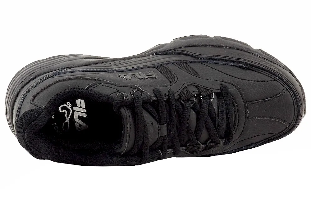 Fila Women's Memory Workshift Sneakers Slip Resistant Trainers Black Sz: 7.5