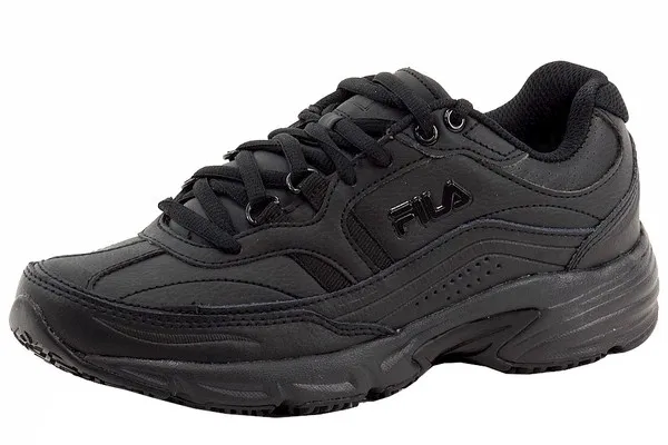 Fila Women's Memory Workshift Sneakers Slip Resistant Trainers Black Sz: 8