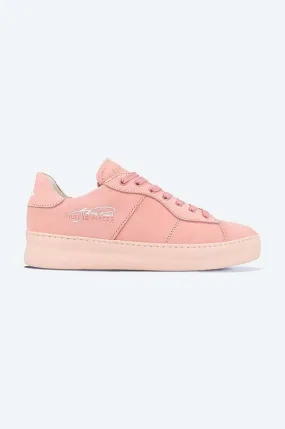 Filling Pieces suede sneakers Low Plain Court pink color 42227271888