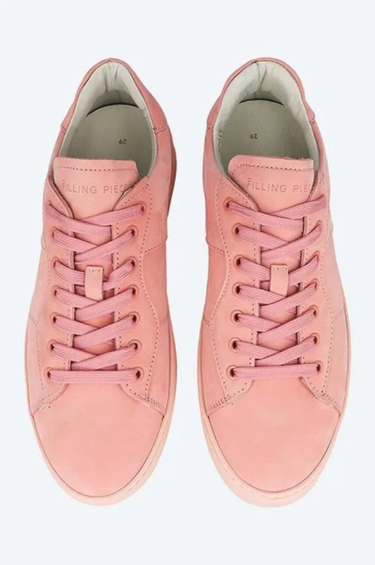 Filling Pieces suede sneakers Low Plain Court pink color 42227271888