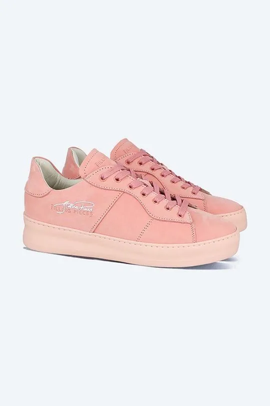 Filling Pieces suede sneakers Low Plain Court pink color 42227271888