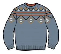 Fireside Knitted Jumper - Stone Blue