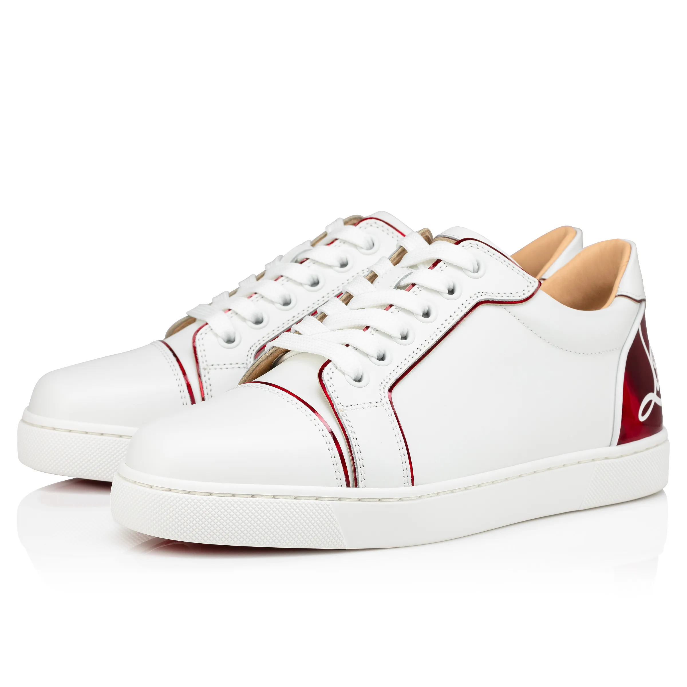 Fun Vieira Sneakers - Calf leather, patent calf leather Psychic and nappa leather - Bianco - Women