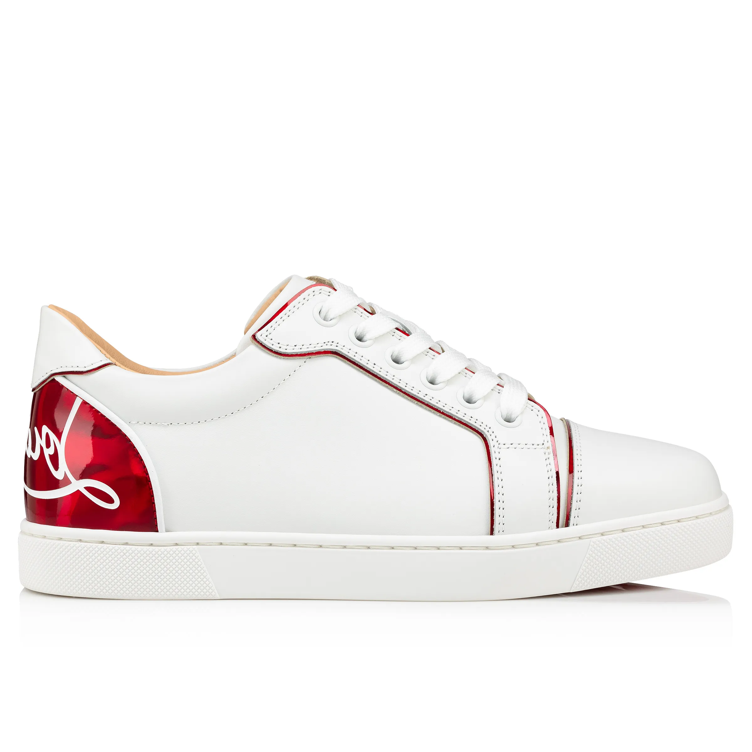 Fun Vieira Sneakers - Calf leather, patent calf leather Psychic and nappa leather - Bianco - Women