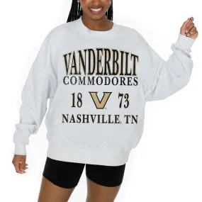 Gameday Couture Vanderbilt Commodores Women's Ash Premium Fleece Pullover Sweatshirt