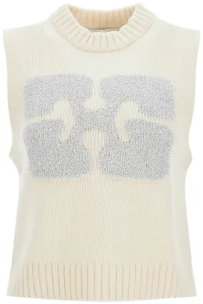 GANNI    Ganni Monogram Knit Vest For Men