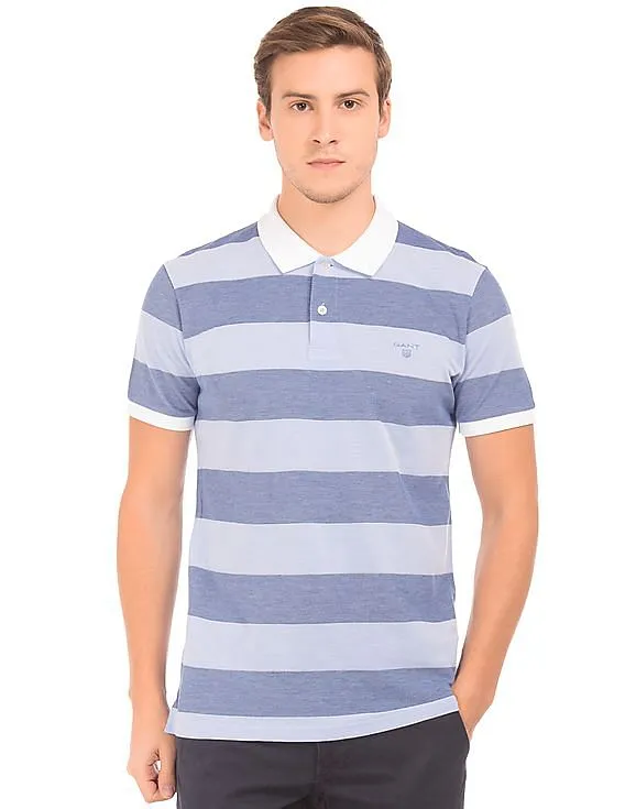 Gant Regular Fit Striped Polo Shirt