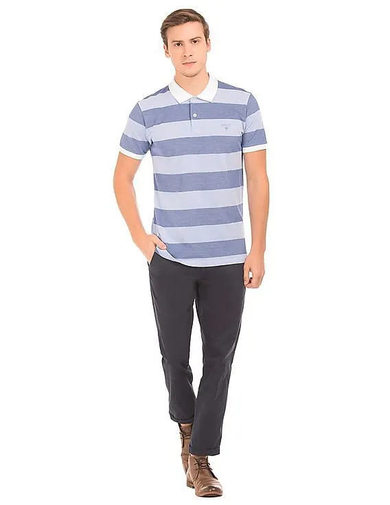 Gant Regular Fit Striped Polo Shirt