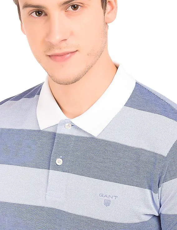 Gant Regular Fit Striped Polo Shirt