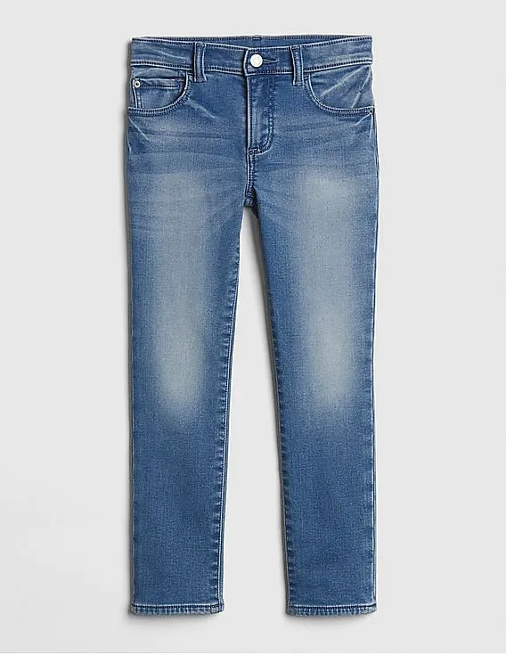 GAP Boys Blue SuperDenim Cosy Slim Jeans With Defendo