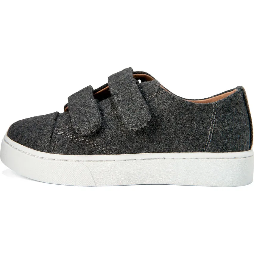 GENTS by Age of Innocence Robby 2.0 Trim Wool Leather Sneakers, Dark Grey