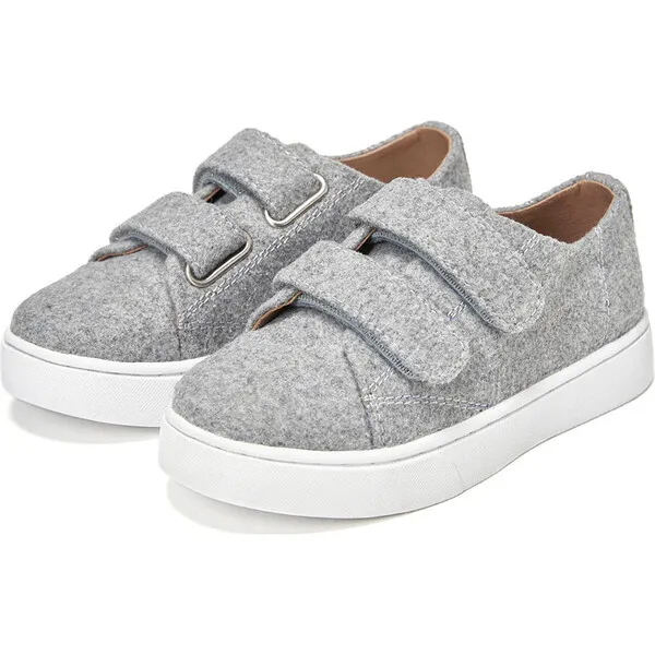 GENTS by Age of Innocence Robby 2.0 Trim Wool Leather Sneakers, Grey