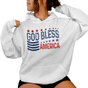 God Bless America Fourth Of July Women Women Hoodie