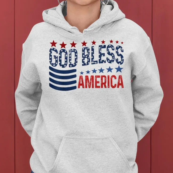 God Bless America Fourth Of July Women Women Hoodie