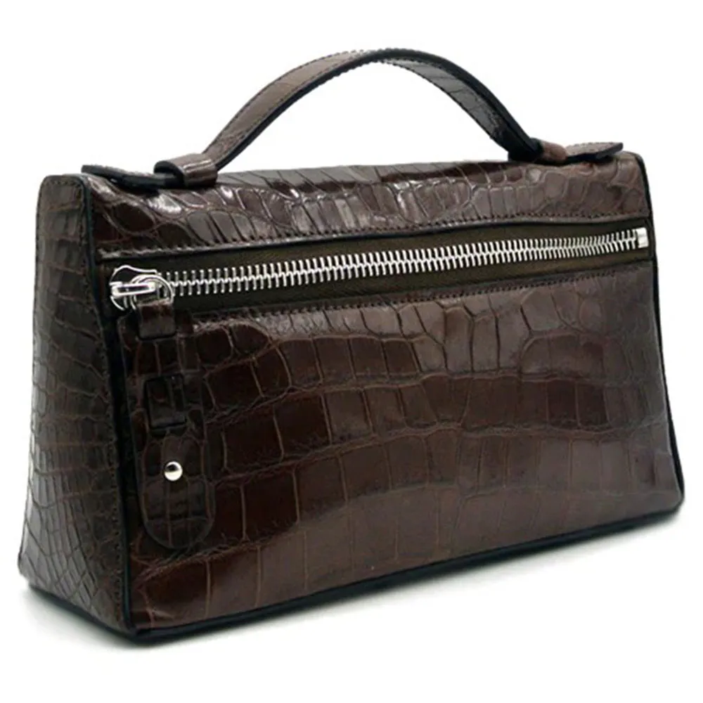 Gracen Sophie Nile Crocodile Women's Handbag Tobacco