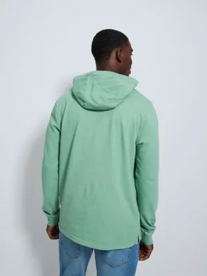 Green Slub Lightweight Hoodie | Men | George at ASDA