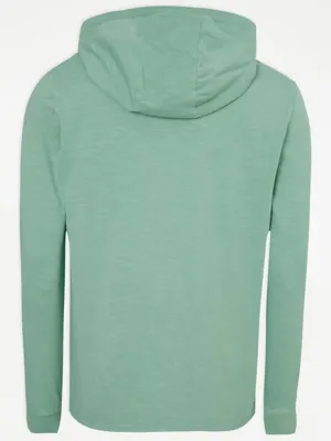 Green Slub Lightweight Hoodie | Men | George at ASDA