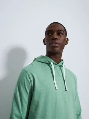 Green Slub Lightweight Hoodie | Men | George at ASDA