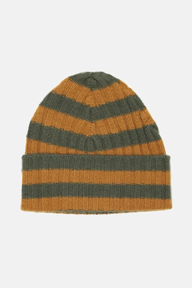 Green/Orange Warm-Me Eric Stripe Hat