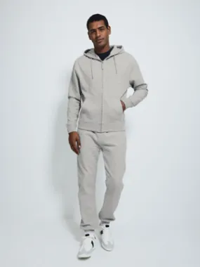 Grey Marl Zip Up Hoodie and Joggers Tracksuit | Men | George at ASDA