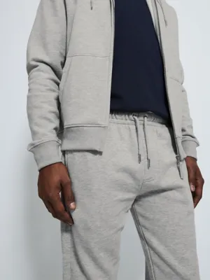 Grey Marl Zip Up Hoodie and Joggers Tracksuit | Men | George at ASDA