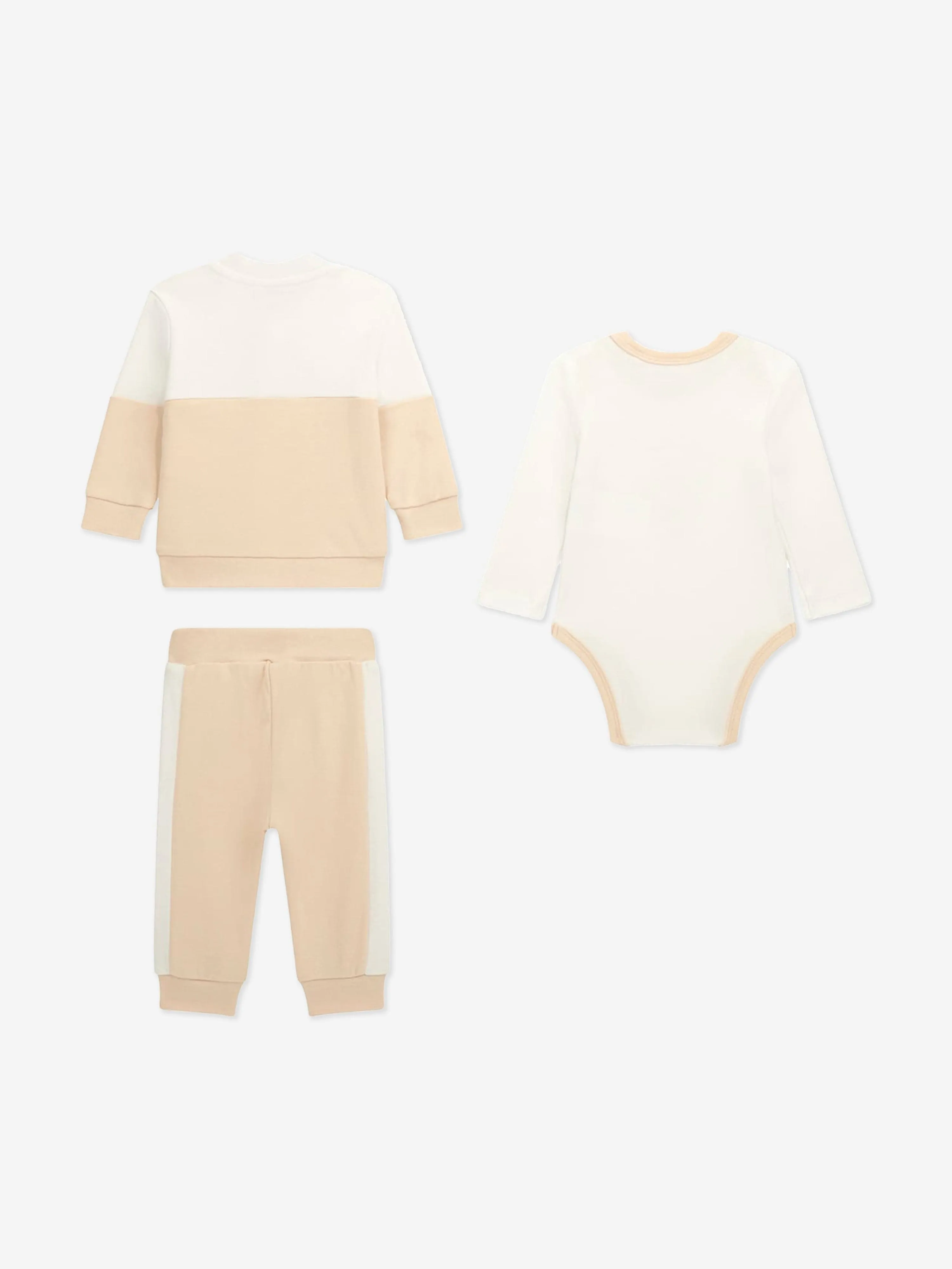 Guess Baby 3 Piece Tracksuit Set in Beige