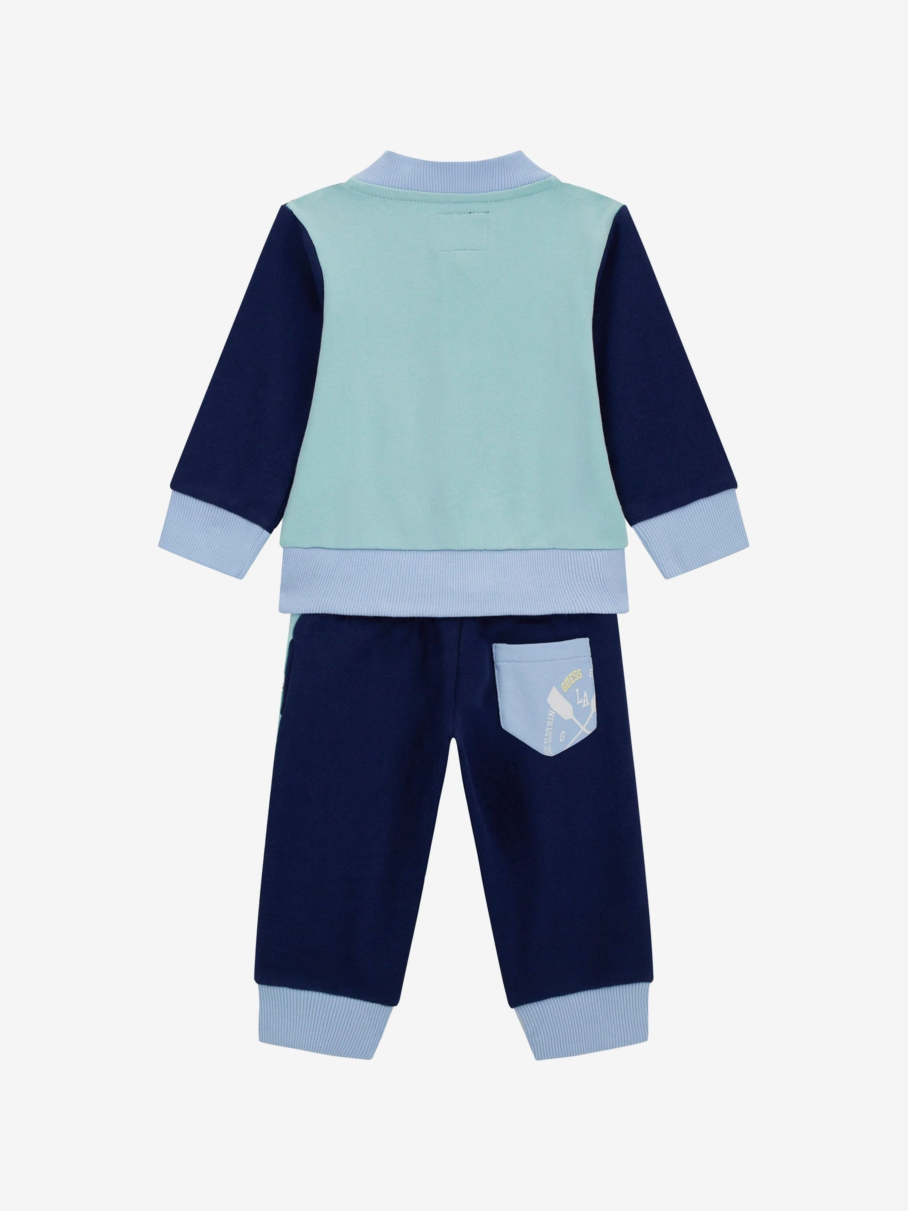 Guess Baby Boys Colourblock Tracksuit in Blue