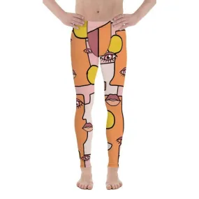 Hand-drawn Contemporary Painting Men's Leggings