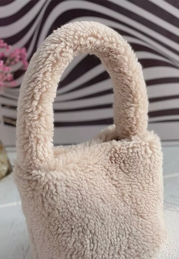 HAPPY FRIDAYS Plush Round Cylinder Handbag JQ-W689