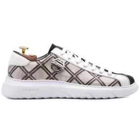 Harris Firenze 1913 Rumble Print Leather Sneakers Grey