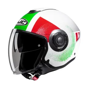 HJC I40N Pyle Helmet - Green/White/Red