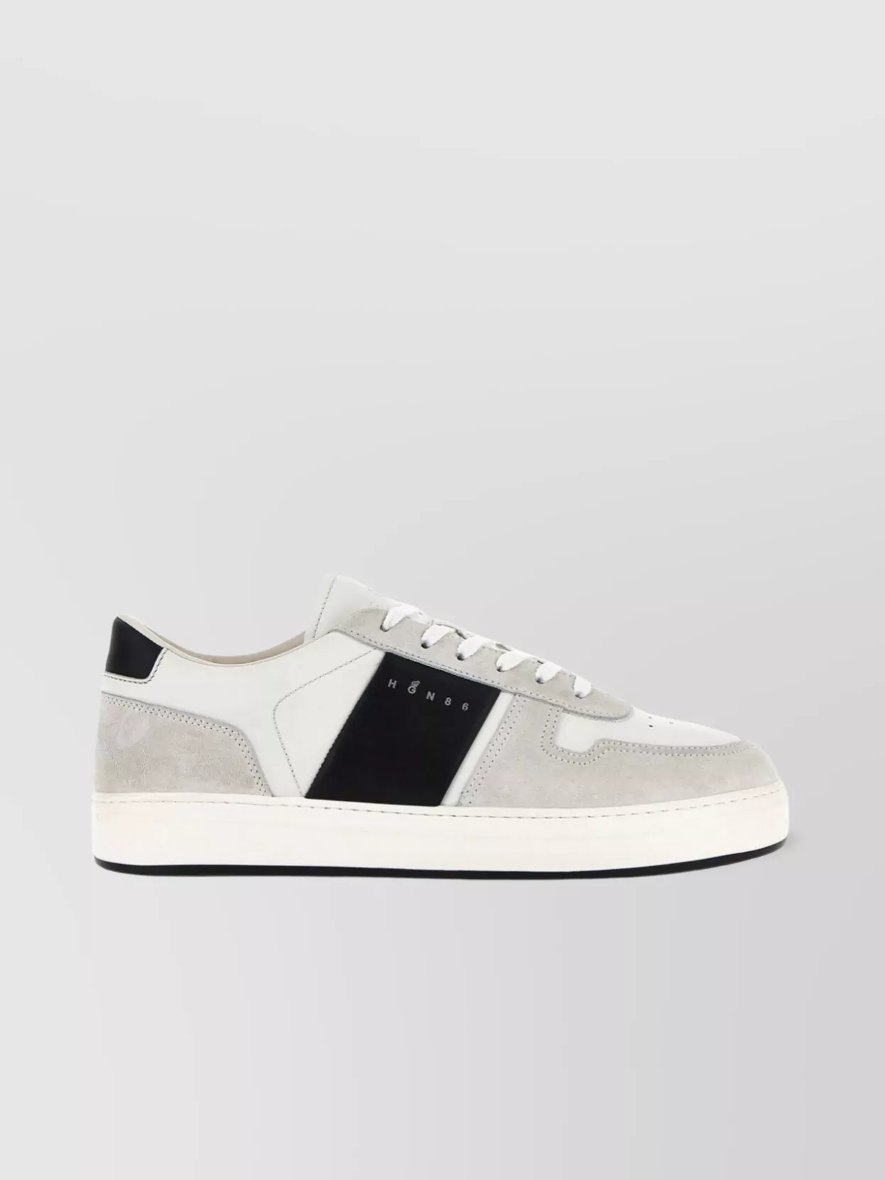 Hogan   Leather sneakers with perforated toe box