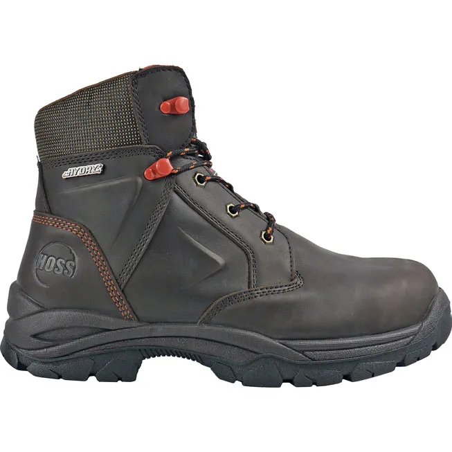 HOSS Hudson Men's 400G Insulated Composite Toe Electrical Hazard Puncture-Resisting Waterproof Leather Work Boot