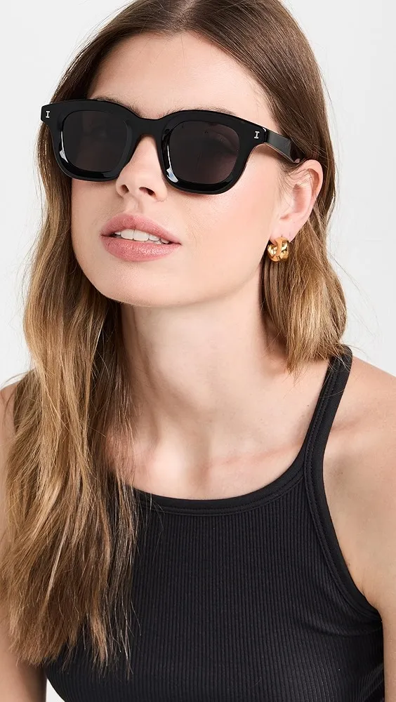 Illesteva   George Black Sunglasses 