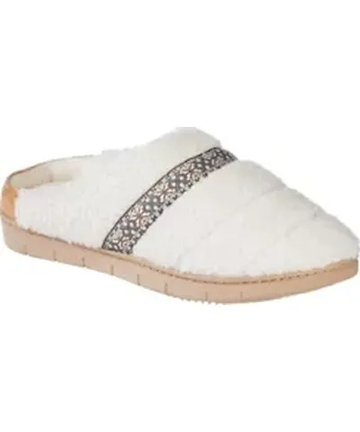 Isotoner Clara Berber Clog Slipper with Memory Foam